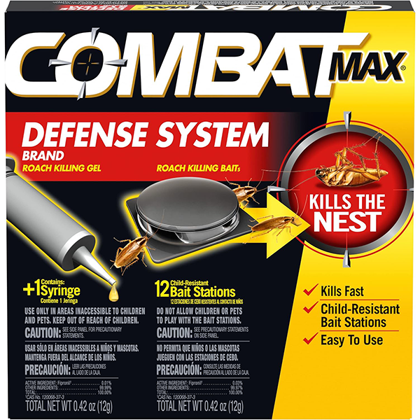 Combat Max Defense System Brand Roach Killing Bait and Gel (12 Count)