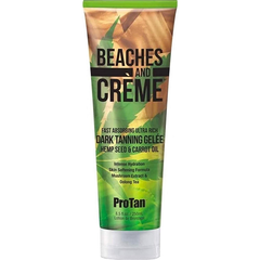 ProTan Beaches & Creme Fast Absorbing Ultra Rich Dark Tanning Gelee with Hemp Seed & Carrot Oil (250ml)